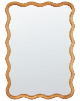 Pine Wall Mirror 50x72cm Light Wood