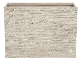 Rectangular Plant Pot 29 x 70 x 50 cm Beige EDESSA