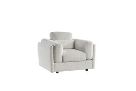 HAVERIO Fabric Armchair - Beige