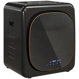 HERON 4kg Vented Tumble Dryer Compact Tumble Dryer Black