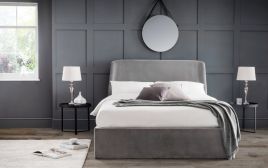 Frida Storage Ottoman Kingsize Bed - Grey