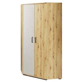 Blocky 01 Corner Wardrobe - Oak Artisan