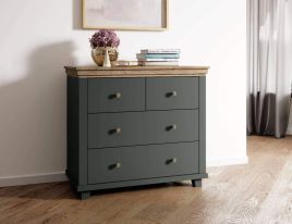 Green Chest of Drawers - EPSOM Medium Chest  4 Drawers