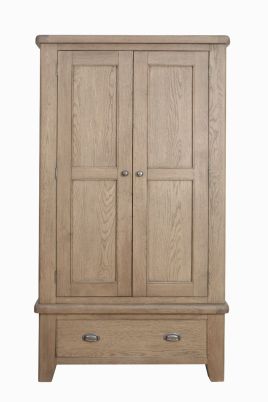 Oldham 2 Door Wardrobe - Smoke Oak