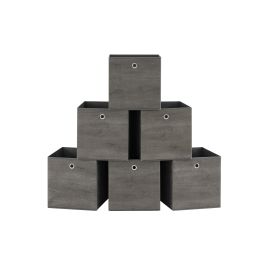 Set of 6 Non-Woven Fabric Box( 33 x 33 x 33 cm) with Handle
