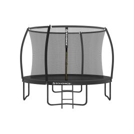 Trampoline - ZARTTO Round 305, 366 cm TUV-Certified with Safety Kit - Black