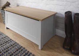 Lancaster Ottoman Storage Grey