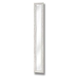 Antique Frame Narrow Wall Mirror - White