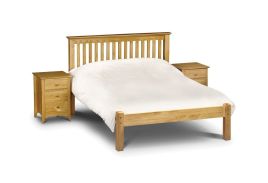 Barcelona White or Pine LFE Bed Frame-Double 4ft6 - Antique Pine