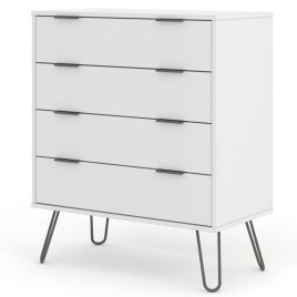 White Chest of Drawers - ARTA Medium Chest  4 Drawers