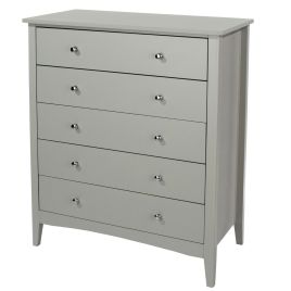 Grey Chest of Drawers - CASCAIS Medium Chest  5 Drawers