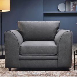 CHARMAINE Armchair - Dark Grey