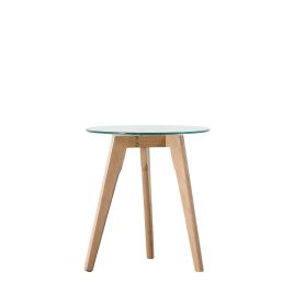 HARRINGTON Round Side Table Oak