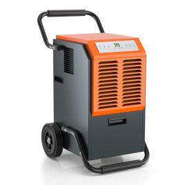 63L Efficient Commercial Dehumidifier with 264.86 CFM air flow 24H Timer and Auto Defrost