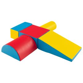 5-Pcs Soft Waterproof Kids Climb and Crawl Activity Playset - Red