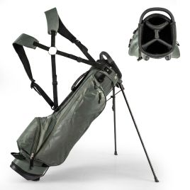 SIORA Golf Stand Bag with 4 Way Dividers-Dark Green