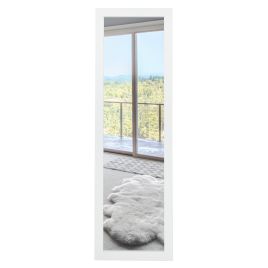 Full Body Wall Mounted Mirror for Bedroom - White