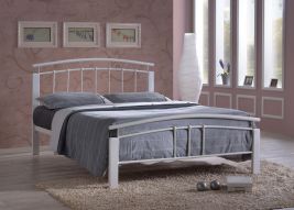 Kingsize Bed - TETRAVON 5ft Metal Bed White