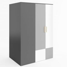 Loc PO-00 Walk-In Wardrobe Grey with White Matt - Left Side