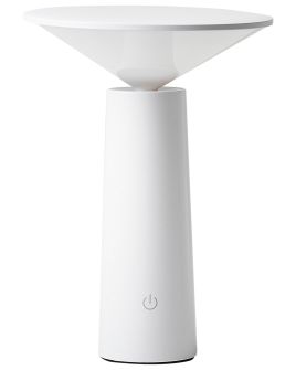 Wireless LED Table Lamp LEVIRA With Dimmer Metal White
