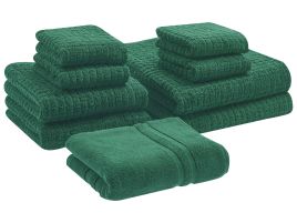 ITAA Set of 9 Towels Cotton Green