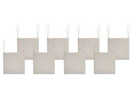 ARBOR Set of 8 Garden Chair Cushions - Taupe