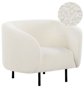 Armchair LOEN Boucle White