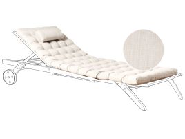 JOVYN Sun Lounger Pad Cushion - Light Beige