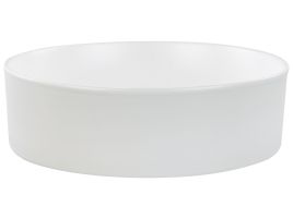 Ceramic Countertop Basin Diameter 400 mm Off-White TEBAR