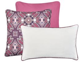 MRIAGE Set of 3 Outdoor Cushions Oriental Pattern Multicolour