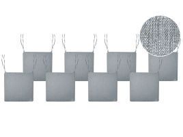 ARBOR Set of 8 Garden Chair Cushions - Melange Grey