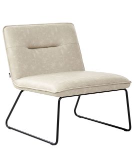 Armchair COTULLA Faux Leather Light Beige