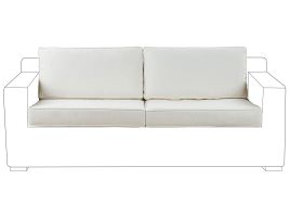 ILFORDEN Outdoor Cushion Cover Set of 4 - White