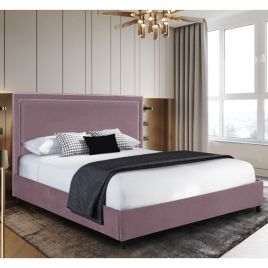 Sensio Plush Velvet Bed - Pink in 5 Sizes