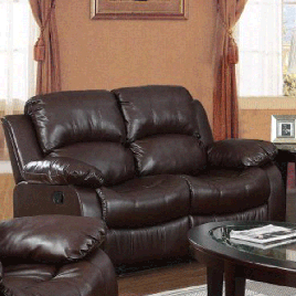 Corby 2 Seater Recliner Suite Brown - Full Bonded Leather