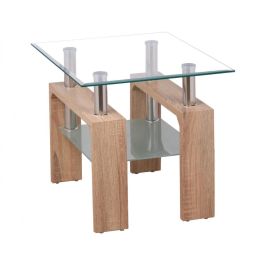 Atticus High Gloss Lamp Table - Natural