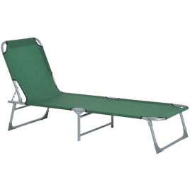 Portable Adjustable Lounger Oxford Cloth - Green