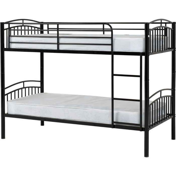 Ventura 3ft Single Bunk Bed - Black