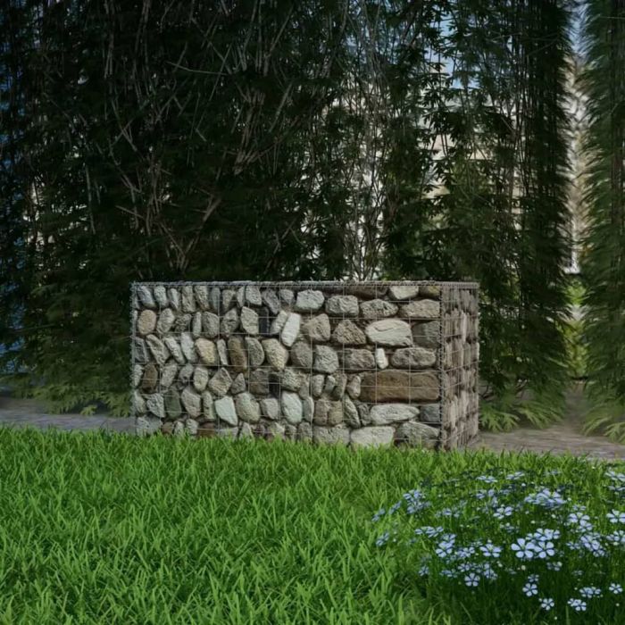Gabion Basket Galvanised Steel 100x50x50 cm