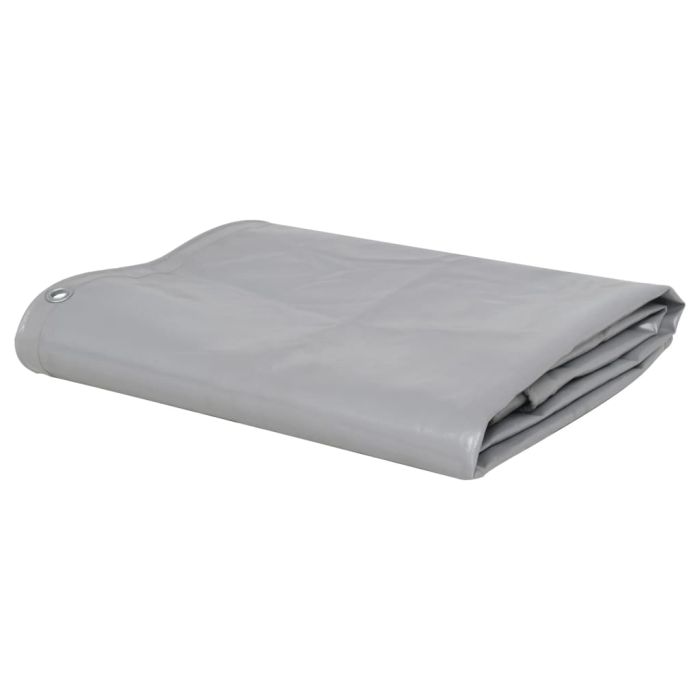 Tarpaulin 650 g/m2 4x4 m Grey
