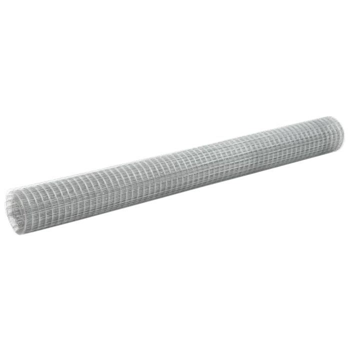 Chicken Wire Fence Galvanised Steel 10x1.5 m Silver