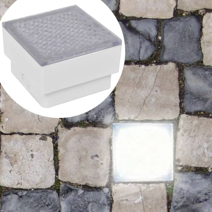 LED Inground Lights 6 Pieces 100x100x68 mm