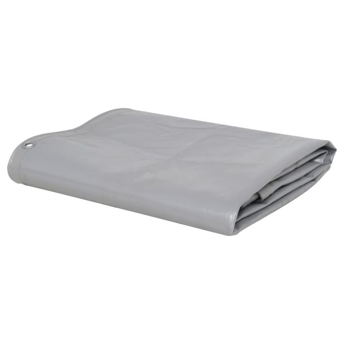 Tarpaulin 650 g/m2 6x8 m Grey