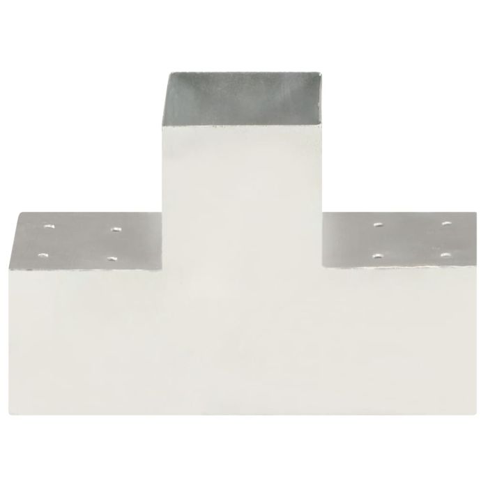 Post Connector T Shape Galvanised Metal 101x101 mm