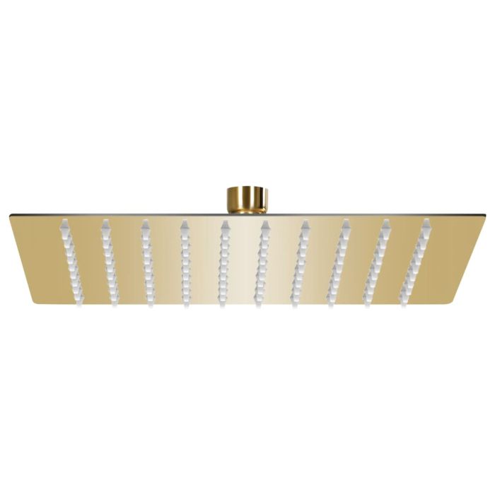 Rain Shower Head Stainless Steel 20x20cm Square Gold