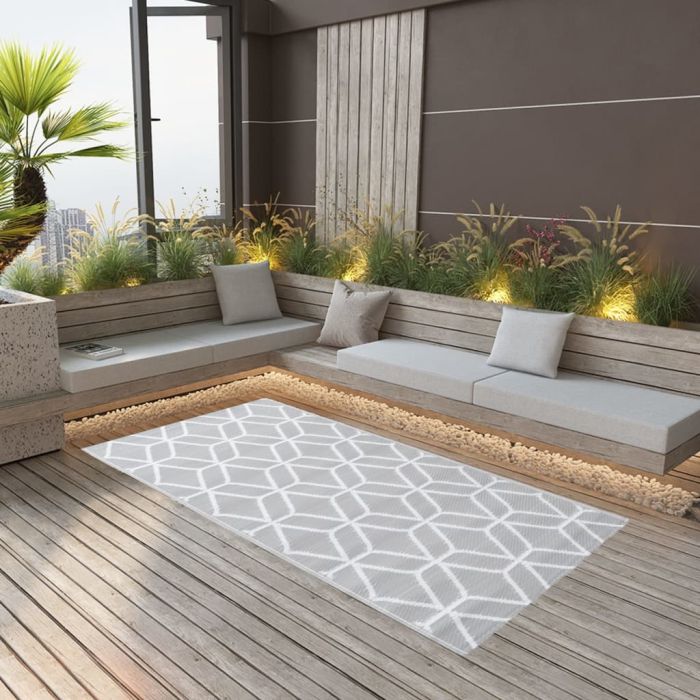Outdoor Carpet Grey 160x230 cm PP
