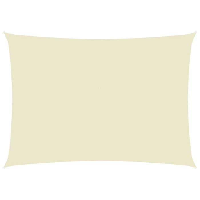 Sunshade Sail Oxford Fabric Rectangular 6x8 m Cream