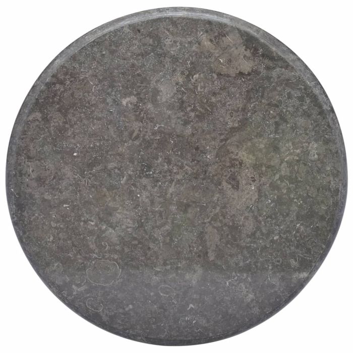 Table Top Black Ã˜60x2.5 cm Marble