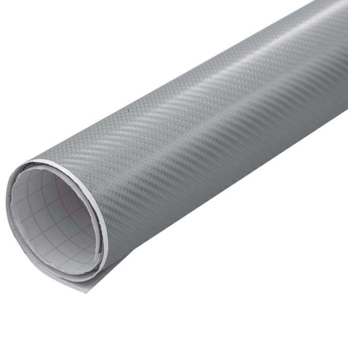 Car Films 2 pcs 4D Silver 100x150 cm+50x150 cm