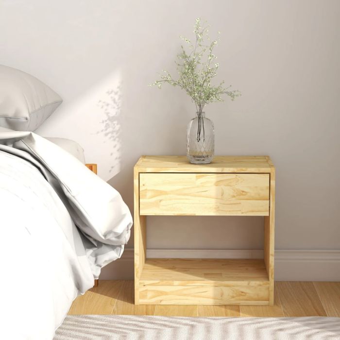 Bedside Cabinet 40x31x40cm Solid Pinewood